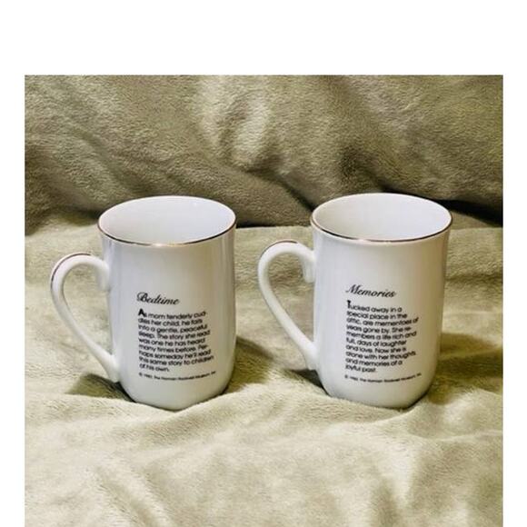 Vintage Pair of Authentic Norman Rockwell Museum Collector's Coffee Cups (1982) - Picture 2 of 6